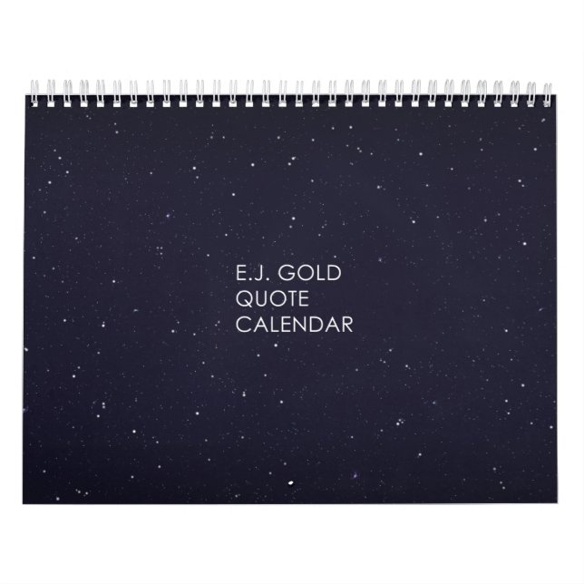 E.J. Gold Quote Calendar Kalender (Omslag)
