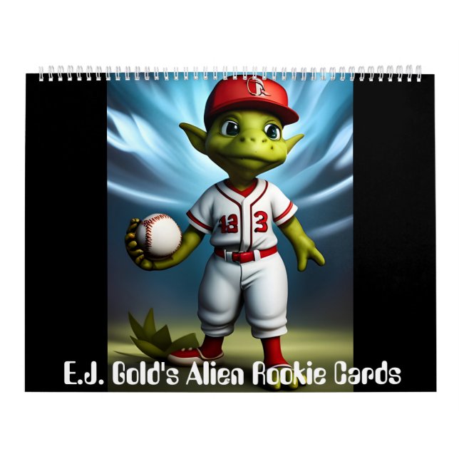 E.J. Guld Alien Rookie Card Kalender (Omslag)