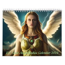 E.J. Guld Angel Zodiac Calendar 2024 Kalender