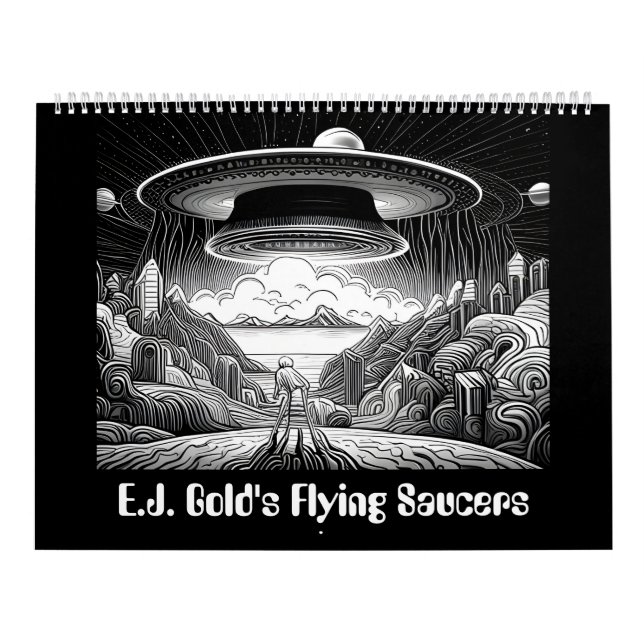 E.J. Guld Flies Saucers Kalender (Omslag)