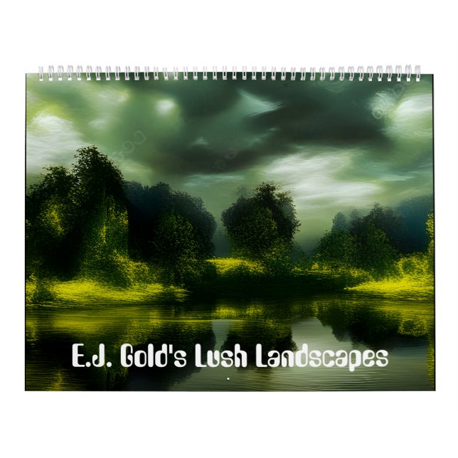 E.J. Guld Lush Landscapes Calendar Kalender (Omslag)