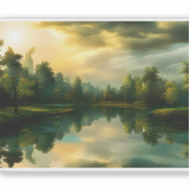 E.J. Guld Rustic Beauty Unveiled Borttagbar vinyl Klistermärken