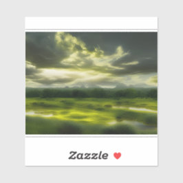 E.J. Guld-sergeant, en vinyl i landsbygdslandskape Klistermärken