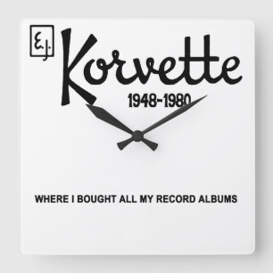 E.J. Korvette Department Store, IL. (1948-1980) Fyrkantig Klocka