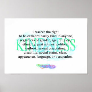E.K.S. Kindness Poster