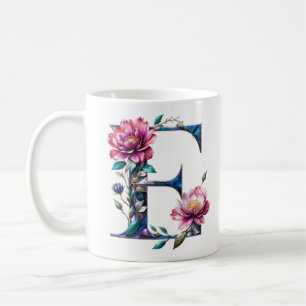 E Kaffe Mugg - Blommigt för giftermål
