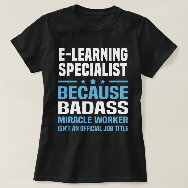 E-Learning-specialister T Shirt (Design framsida)