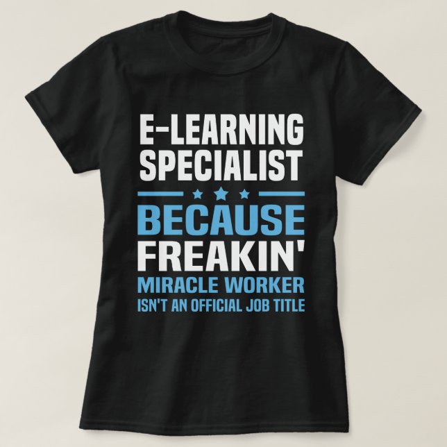 E-Learning-specialister T Shirt (Design framsida)
