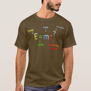 E likställs med M C E = MC2 Science Equation Long T Shirt