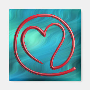e M som ett I l 4 y-nolla u bluegreen vinkar Magnet