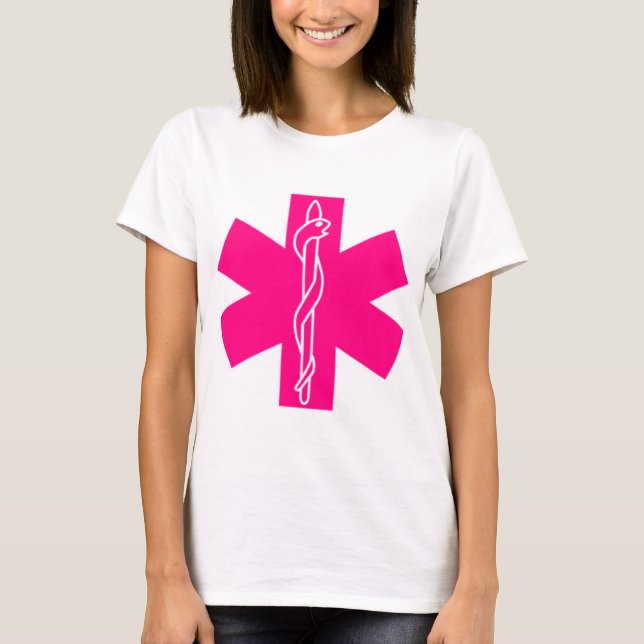 E.M.T. Rosa Star of Life Tee Shirt (Framsida)
