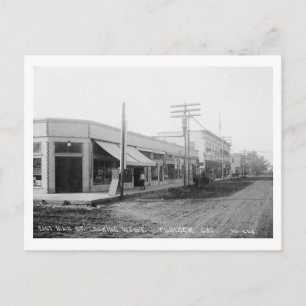 E. Main St., Turlock, California Vintage Vykort