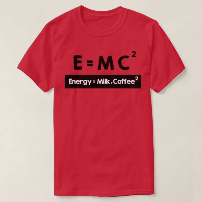E=MC2 (2) T SHIRT (Design framsida)