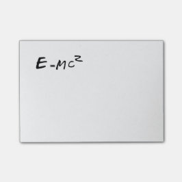 E=MC2 E likställer kvadrerade MC Post-it Block