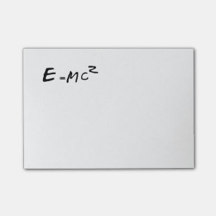 E=MC2 E likställer kvadrerade MC Post-it Block