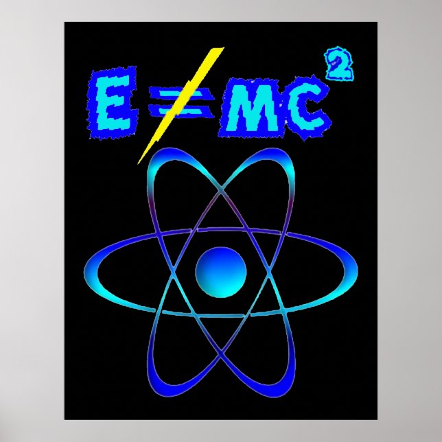 E = mc2 - Einstein hade fel! Poster (Framsidan)