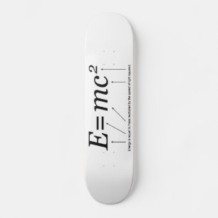 E=MC2 Einsteins teori om relativitet Old School Skateboard Bräda 18 Cm
