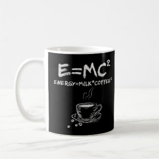 E=MC2 Finny Science Coffee Energy Mjölk Coffee Kaffemugg