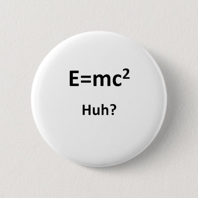 E=mc2 Huh Knapp (Framsida)