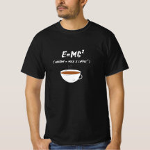 E=MC2 Kaffe Science Humor Coffee Älskare T-Shirt