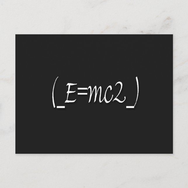 (_E=mc2_) kopia Vykort (Framsida)