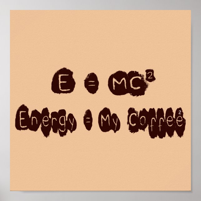 E = MC2 POSTER (Framsidan)