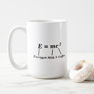 E=mc2 science fysical Energy Einstein-rolig Kaffemugg