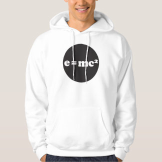 e = mc2 sweatshirt med luva