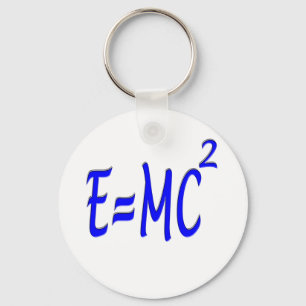 E = MC 2 (blå) Nyckelring