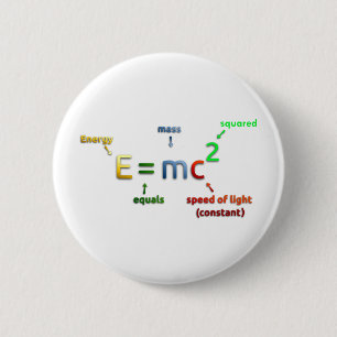 E = MC^2. E likställer kvadrerade MC Knapp