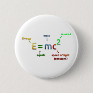 E = MC^2. E likställer kvadrerade MC Knapp