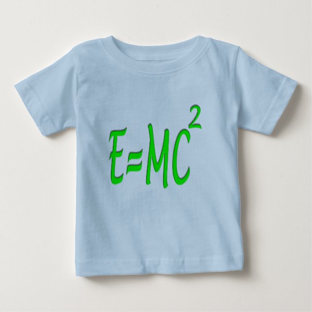 E = MC 2 (grönt) Tee Shirt (Framsida)