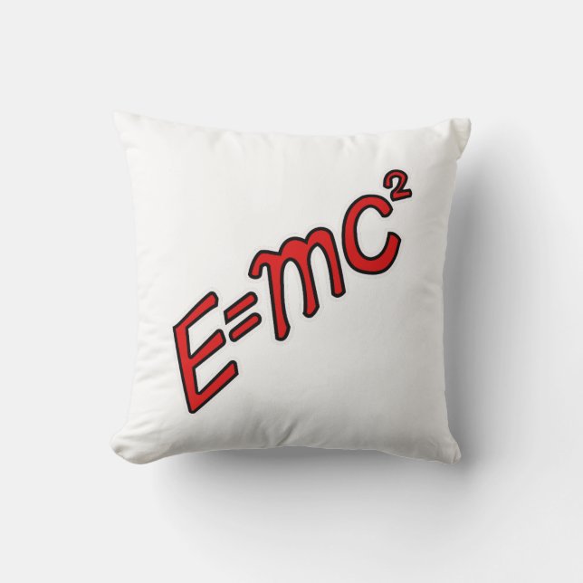 E = mc² – Genius Mode On Kudde (Framsida)