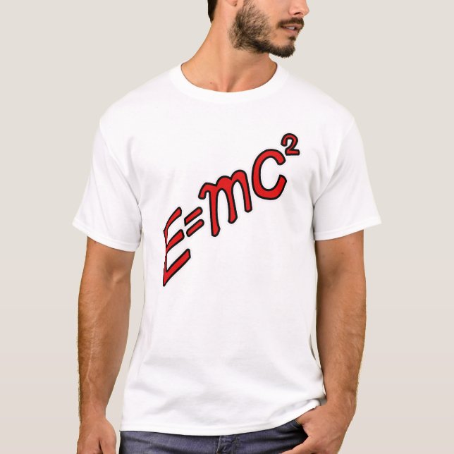 E = mc² – Genius Mode On T Shirt (Framsida)