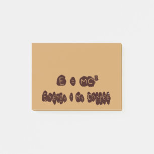 E=MC-kaffe Post-it Block
