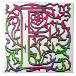 E Monogram "Besque Garden" keramiskt plattor Kakelplatta