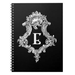 E Monogram initial Anteckningsbok