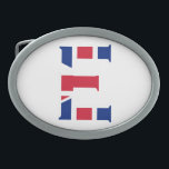E Monogram övertäckt av Union Jack Flagga BBC<br><div class="desc">E Monogram som är täckt av unionens Jack Bälte-låsbeslagets utformning © Trinkets och Sak 2017 - AHP Design. Alla Höger reserverade. 030417</div>