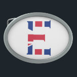 E Monogram övertäckt av Union Jack Flagga BBC<br><div class="desc">E Monogram som är täckt av unionens Jack Bälte-låsbeslagets utformning © Trinkets och Sak 2017 - AHP Design. Alla Höger reserverade. 030417</div>