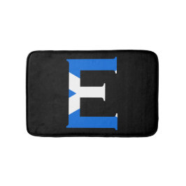 E Monogram täckt över skotsk Flagga Badrumsmatta