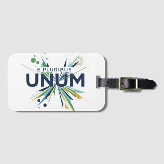 E Pluribus Unum Bagagebricka (Framsida horisontal)