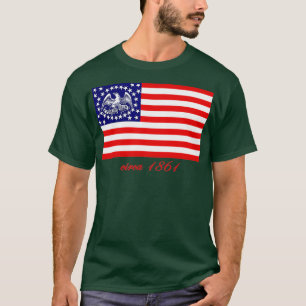 E PLURIBUS UNUM CIVIL KRIG REGIMENTAL FLAGGA T SHIRT