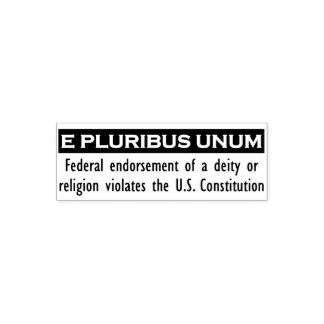 E PLURIBUS UNUM Frimärke - Svart/liten Självfärgande Stämpel