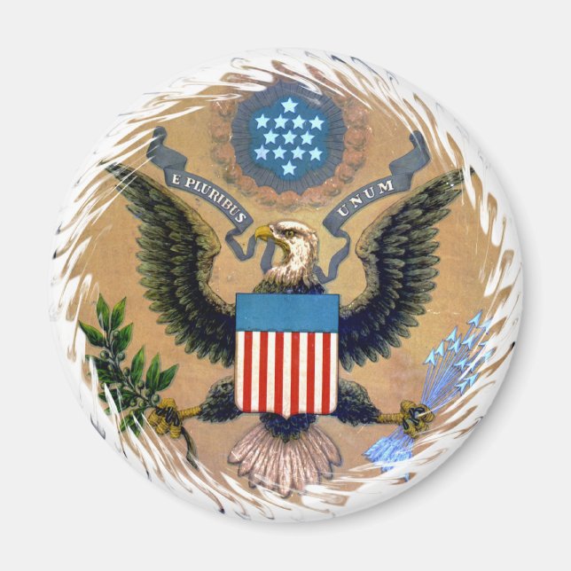 E Pluribus Unum Patriotic United America Magnet (Framsidan)