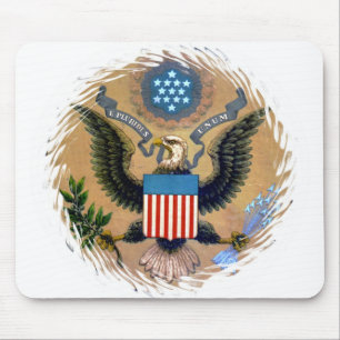 E Pluribus Unum patriotiska USA Musmatta