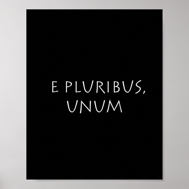 E pluribus unum poster (Framsidan)