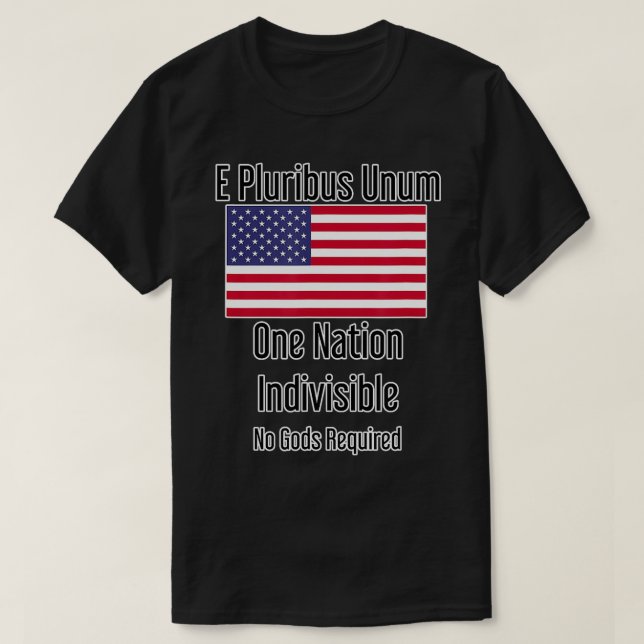 E Pluribus Unum T Shirt (Design framsida)