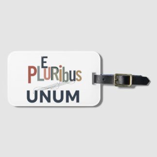 "E Pluribus Unum" - Utformning för enhet Bagagebricka
