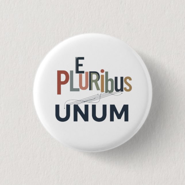 "E Pluribus Unum" - Utformning för enhet Knapp (Framsida)