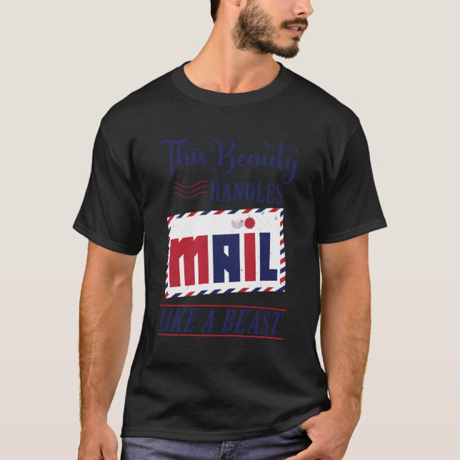 E-post Dam Den här handboken hanterar e-post som e T Shirt (Framsida)